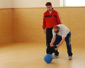 Momento de entrenamiento de lanzamientos.