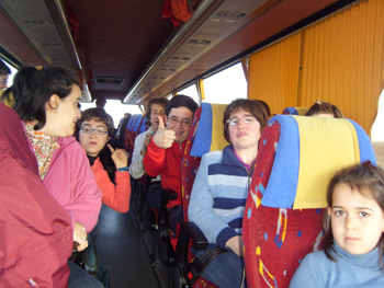 En el Autobus de camino a Madrid