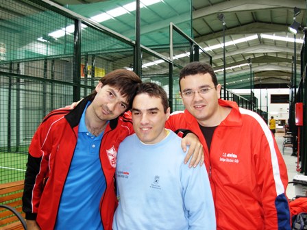 El trío; Eugenio, Alberto y Javier.