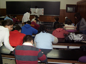 Panorámica de la sala en un momento del bingo