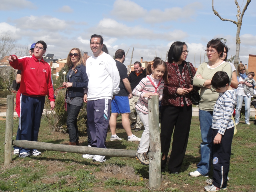 Momento de llegada al parque donde se hará la plantación.