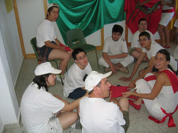 Nos ponemos guapos para celebrar San Fermín.