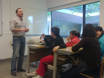 Momento de presentación en el aula.