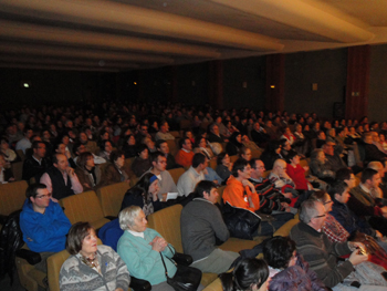 Panorámica que presentaba el salón durante la obra.