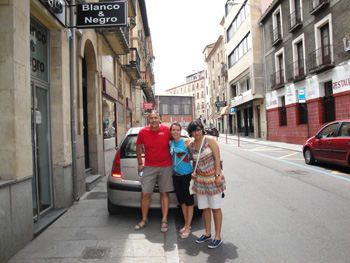 Salida de Salamanca del coche escoba con la última aspirante.