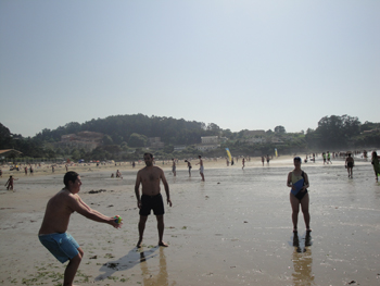 Juegos en la playa.