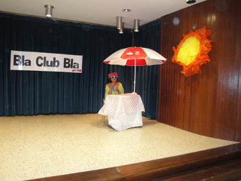 Nos acompañó en las presentaciones iniciales un personaje muy especial.
