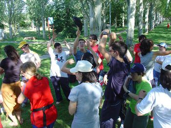 Momento de baile en la Aldehuela.