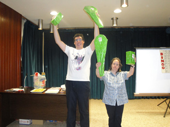 Ganadores de la línea y el bingo. ¡Menuda suerte!