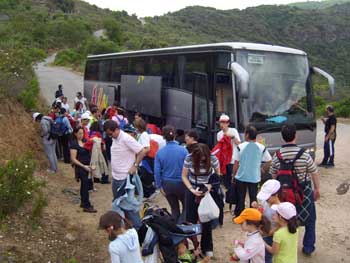 Punto de partida del senderismo.