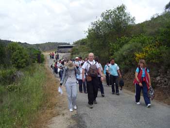 Grupo de senderistas de AVIVA.