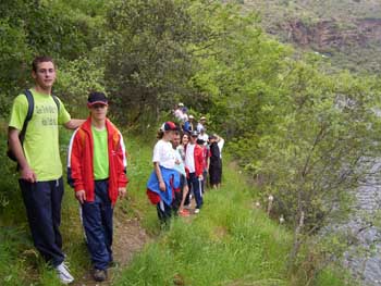 En ruta por la montaña.