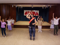 Baile del grupo verde.