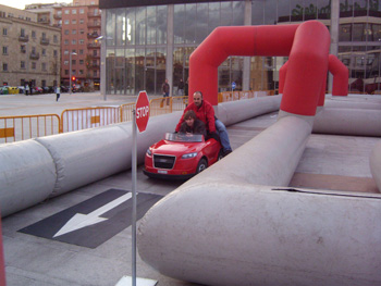 Momento de la conducción de uno de nuestros jóvenes.