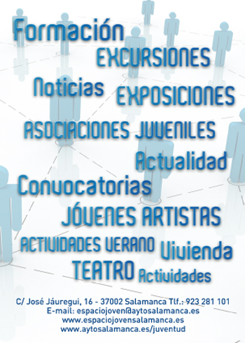 Cartel informativo de la incorporación del Espacio Joven a las redes sociales.