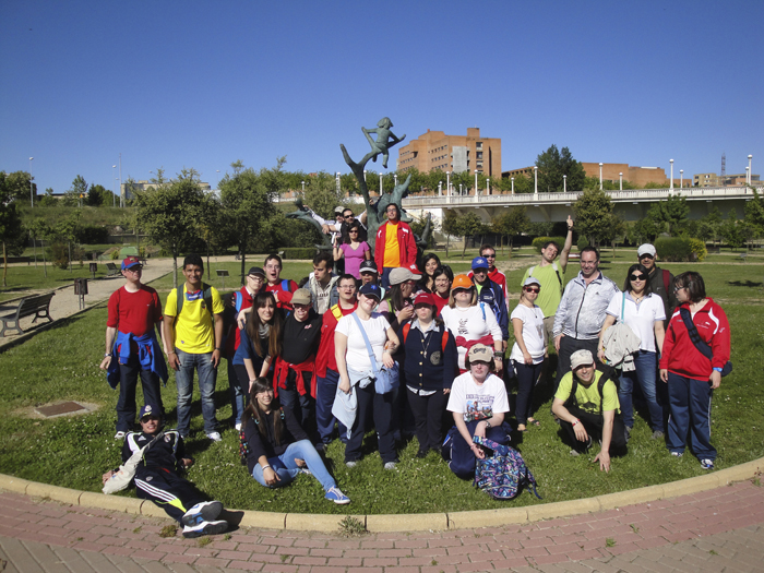 El grupo en el Parque de Huerta Otea.