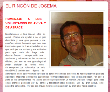 Imagen de la noticia del blog donde escribe Josema.
