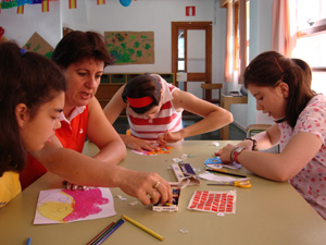 Participantes en el taller de Máscaras