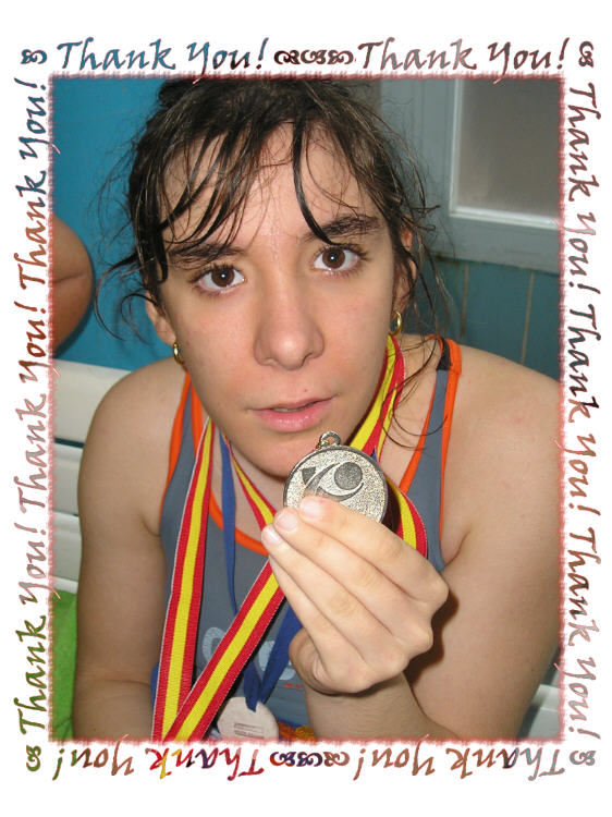 Rosario orgullosa de su medalla
