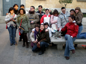 Grupo de jóvenes participanes en la actividad