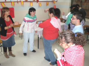 Momento de baile y cante en la fiesta