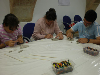 Como verdaderos artistas en el museo de Salamanca