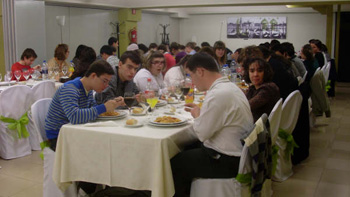 Foto panorámica del comedor