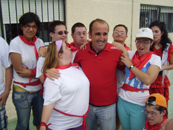 Tuvimos un pregonero de lujo, el Concejal de Cultura y deporte de Sanxenxo.