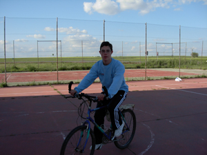 Jose Ramón en bicicleta