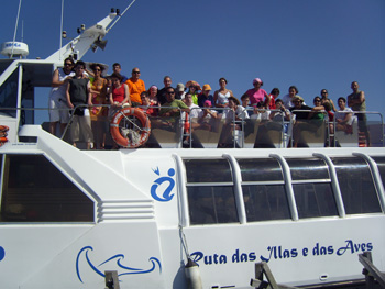 Para rematar la tarde, la Pantoja nos invitó a uno de sus barcos de cultivo de mejillones.