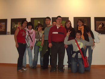 foto de grupo en la exposición de los fotógrafos de la naturaleza.