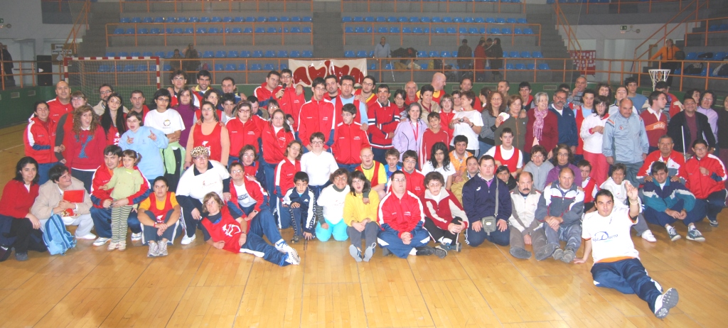 Foto de familia de la jornada deportiva 2008