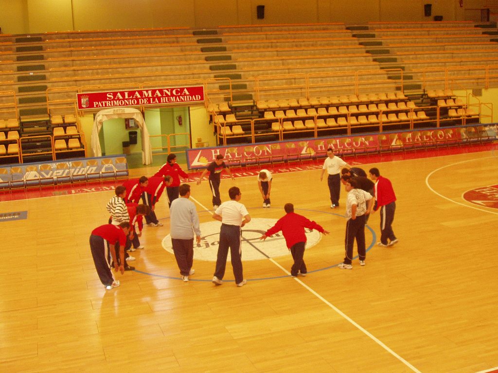 Entrenamiento de los deportistas de la escuela de promocion del ayuntamiento de Salamanca