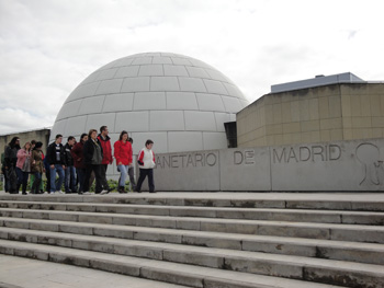 Visita al planetario de Madrid.