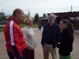 Técnicos de AVIVA intercambian experiencias con los profesores del Psico Ballet de Maite León.