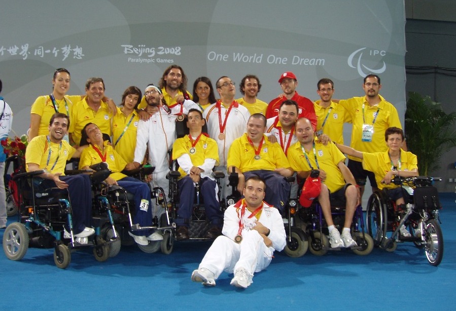 Selección española de boccia en las paralimpiadas de Pekin 2008