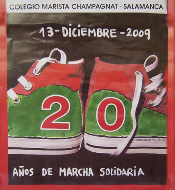 Cartel anunciador de la marcha de navidad del 2009