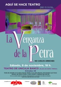 cartel de la obra de teatro "La Venganza de la Petra"